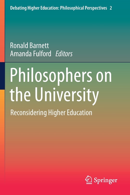 Front cover_Philosophers on the University