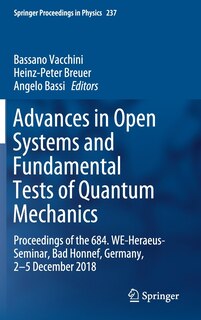 Couverture_Advances In Open Systems And Fundamental Tests Of Quantum Mechanics
