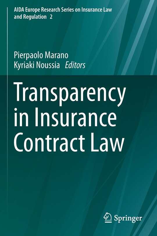 Couverture_Transparency in Insurance Contract Law