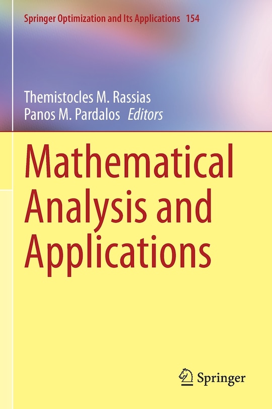 Front cover_Mathematical Analysis And Applications