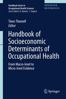 Couverture_Handbook Of Socioeconomic Determinants Of Occupational Health