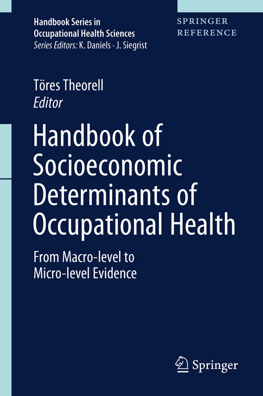 Couverture_Handbook Of Socioeconomic Determinants Of Occupational Health