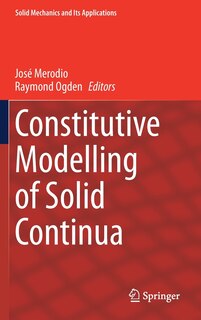Couverture_Constitutive Modelling Of Solid Continua