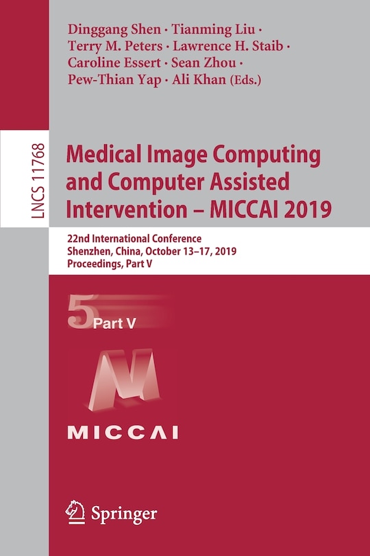 Couverture_Medical Image Computing And Computer Assisted Intervention - Miccai 2019