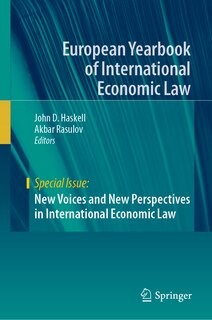 Front cover_New Voices and New Perspectives in International Economic Law