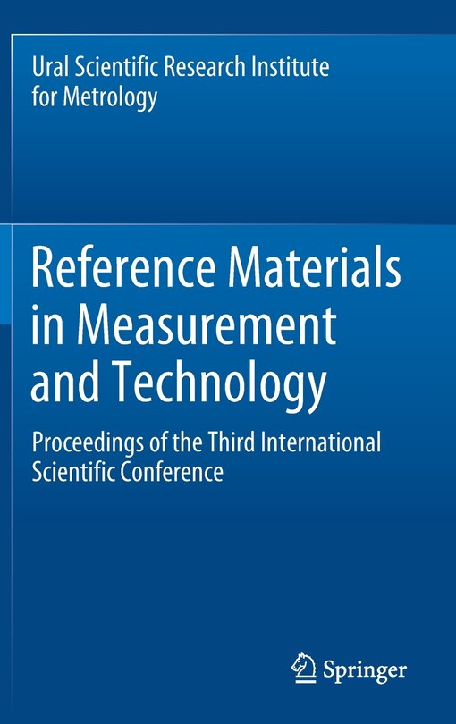 Couverture_Reference Materials In Measurement And Technology