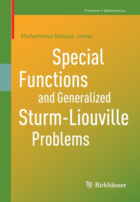 Couverture_Special Functions And Generalized Sturm-liouville Problems