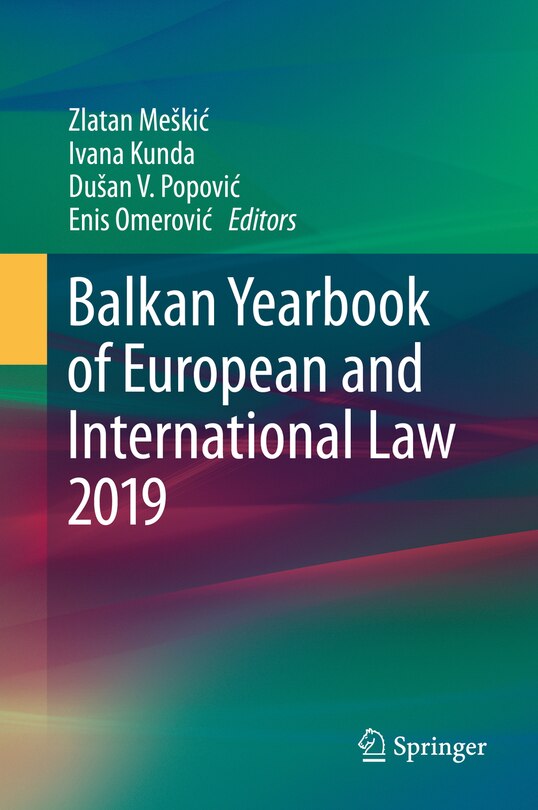 Front cover_Balkan Yearbook Of European And International Law 2019
