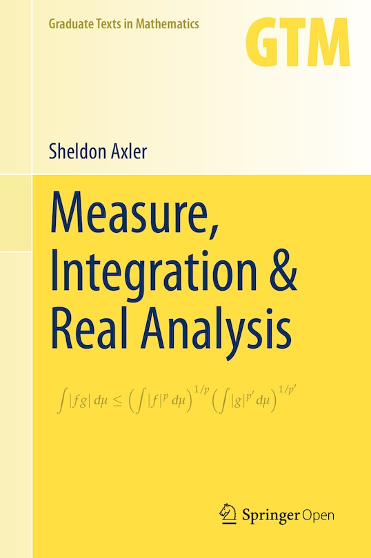 Front cover_Measure, Integration And Real Analysis