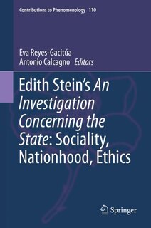 Couverture_Edith Stein's An Investigation Concerning The State
