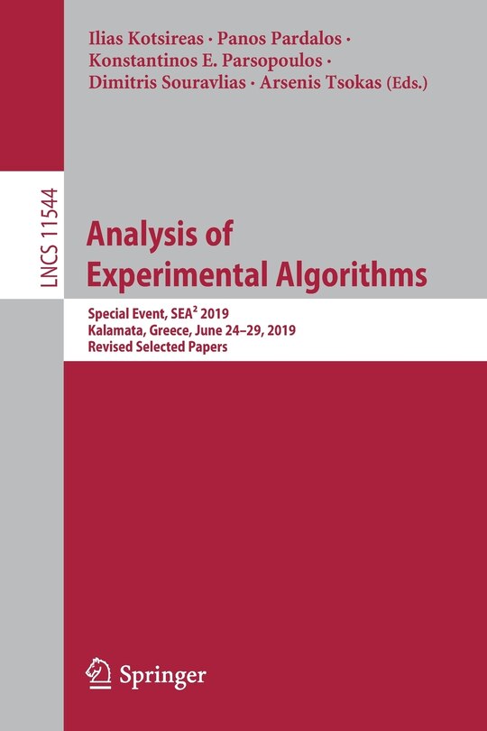 Couverture_Analysis of Experimental Algorithms