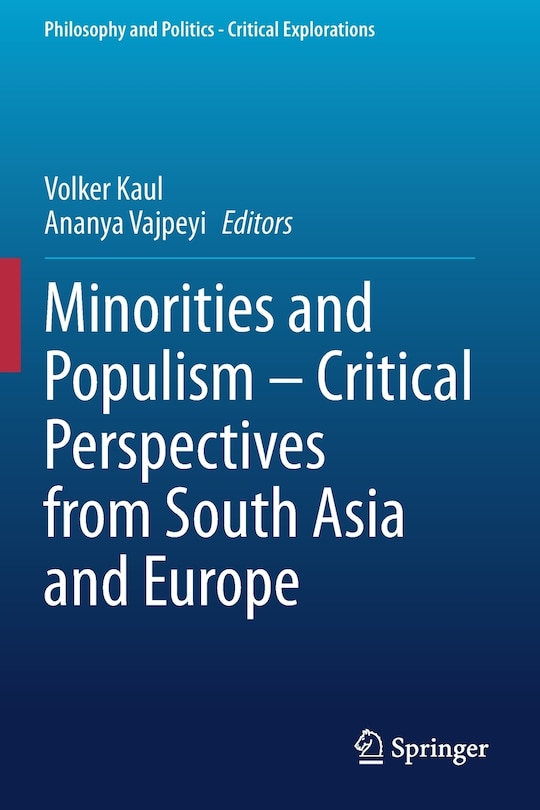 Couverture_Minorities And Populism - Critical Perspectives From South Asia And Europe
