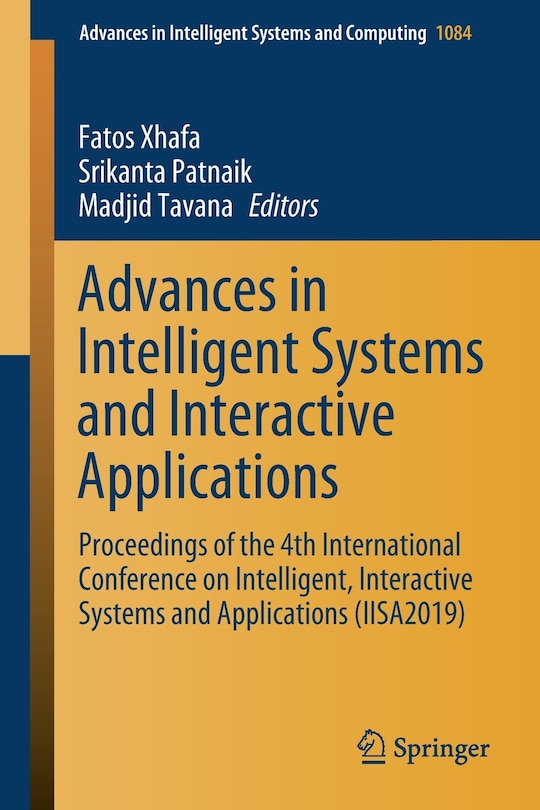 Couverture_Advances in Intelligent Systems and Interactive Applications