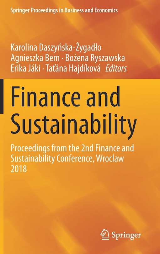 Front cover_Finance And Sustainability