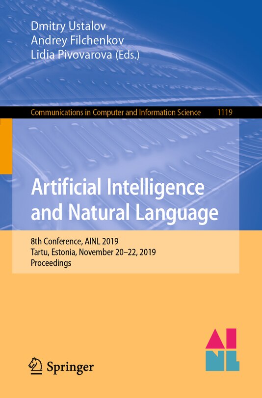 Couverture_Artificial Intelligence and Natural Language