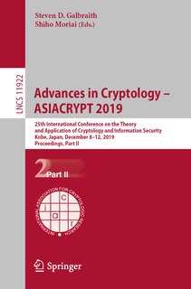 Front cover_Advances in Cryptology - ASIACRYPT 2019