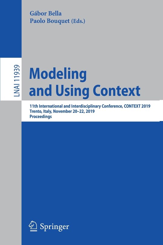 Couverture_Modeling and Using Context
