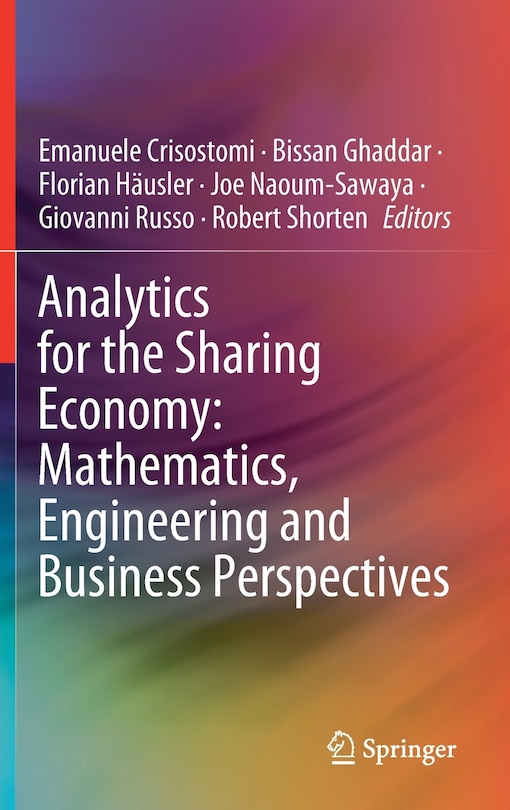 Front cover_Analytics For The Sharing Economy