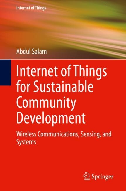 Front cover_Internet Of Things For Sustainable Community Development