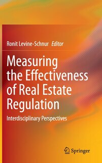 Couverture_Measuring The Effectiveness Of Real Estate Regulation