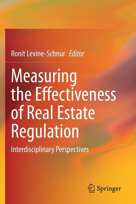 Front cover_Measuring The Effectiveness Of Real Estate Regulation