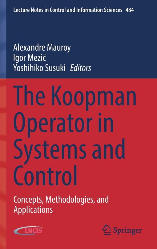 Front cover_The Koopman Operator In Systems And Control