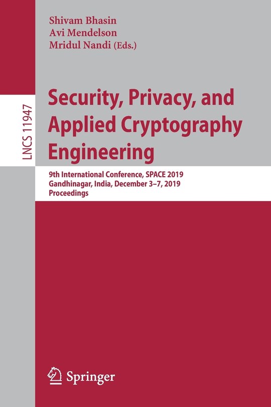 Couverture_Security, Privacy, And Applied Cryptography Engineering