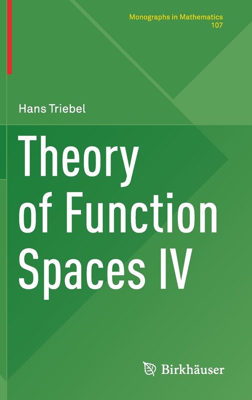 Front cover_Theory Of Function Spaces Iv