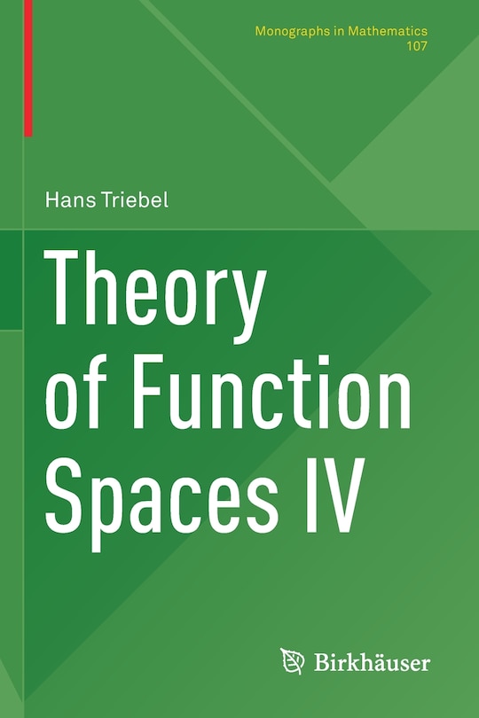 Front cover_Theory Of Function Spaces Iv