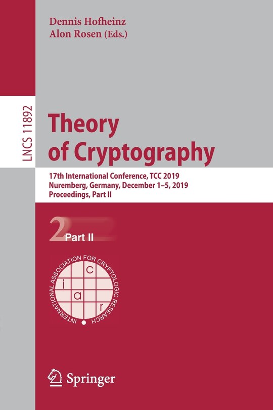Front cover_Theory of Cryptography