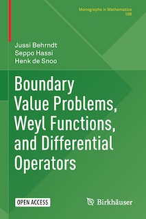 Front cover_Boundary Value Problems, Weyl Functions, And Differential Operators