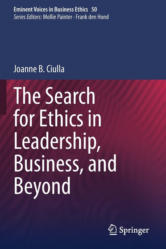 Front cover_Search for Ethics in Leadership, Business, and Beyond