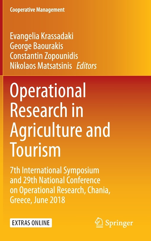 Front cover_Operational Research in Agriculture and Tourism