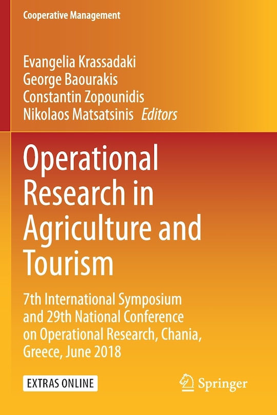 Front cover_Operational Research in Agriculture and Tourism