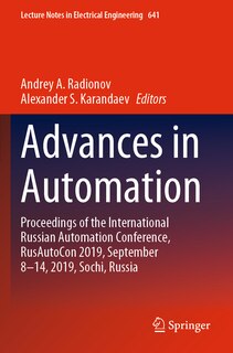 Couverture_Advances in Automation