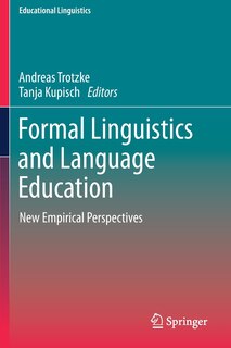 Front cover_Formal Linguistics And Language Education