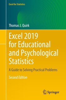 Couverture_Excel 2019 For Educational And Psychological Statistics