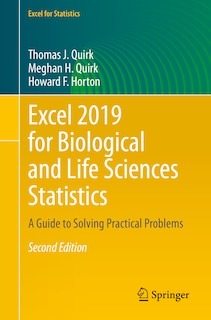 Front cover_Excel 2019 For Biological And Life Sciences Statistics