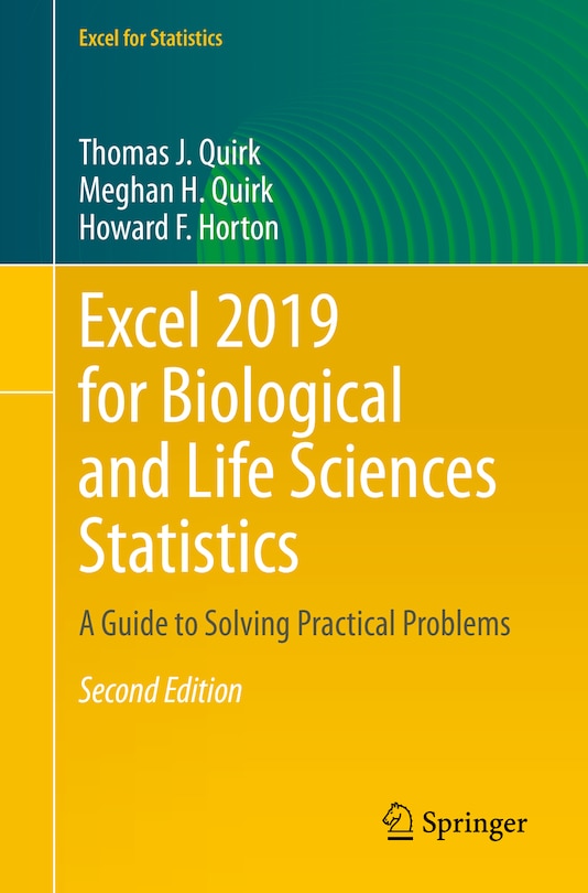 Front cover_Excel 2019 For Biological And Life Sciences Statistics