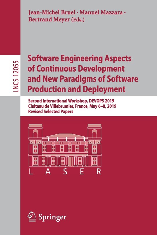 Couverture_Software Engineering Aspects of Continuous Development and New Paradigms of Software Production and Deployment