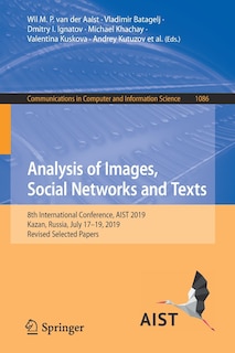 Front cover_Analysis Of Images, Social Networks And Texts