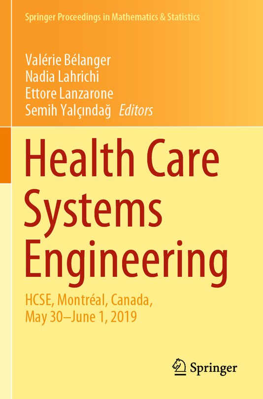 Front cover_Health Care Systems Engineering