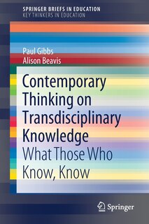 Front cover_Contemporary Thinking On Transdisciplinary Knowledge