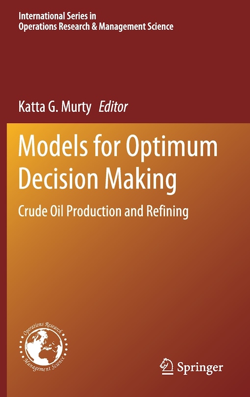 Couverture_Models For Optimum Decision Making