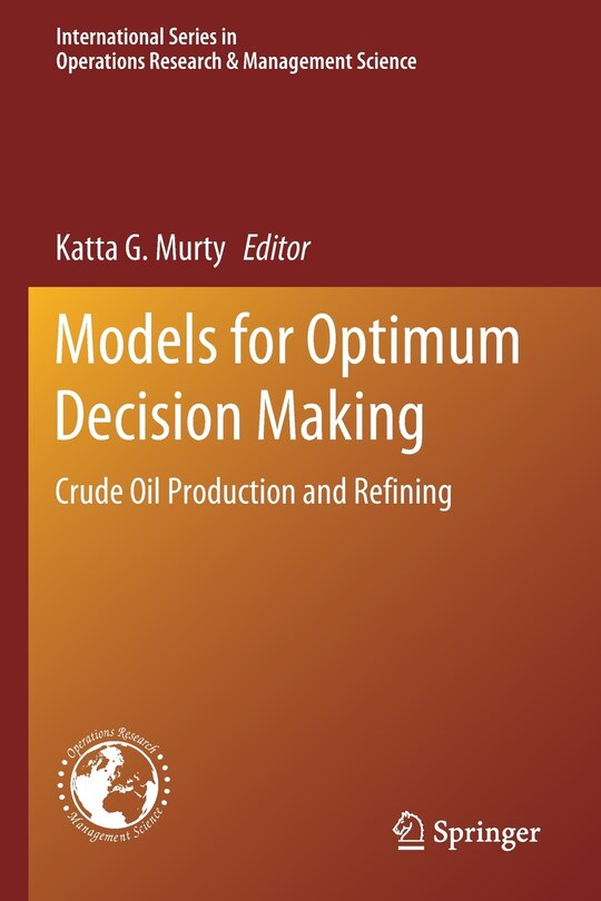 Front cover_Models for Optimum Decision Making