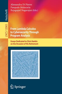 Front cover_From Lambda Calculus To Cybersecurity Through Program Analysis