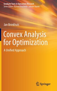 Front cover_Convex Analysis For Optimization