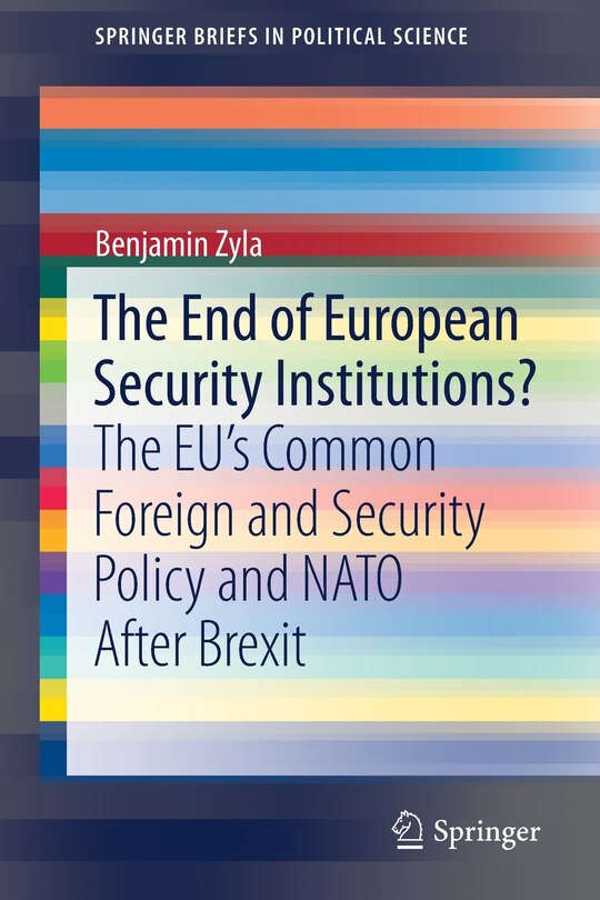 Couverture_The End Of European Security Institutions?