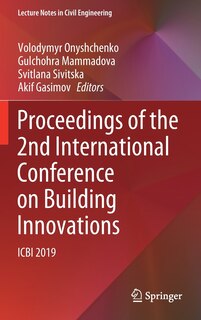 Couverture_Proceedings Of The 2nd International Conference On Building Innovations