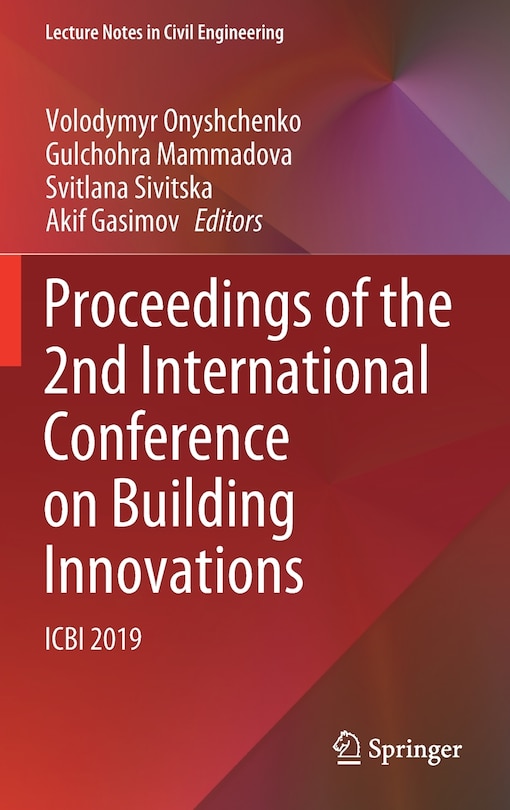 Couverture_Proceedings Of The 2nd International Conference On Building Innovations